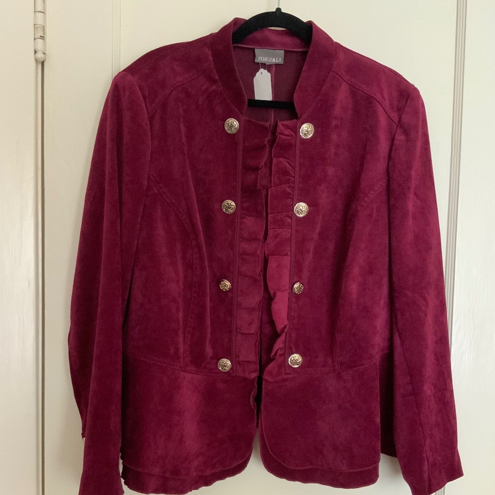 Roz&ALI Military style Jacket, Sz XL